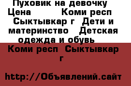 Пуховик на девочку › Цена ­ 500 - Коми респ., Сыктывкар г. Дети и материнство » Детская одежда и обувь   . Коми респ.,Сыктывкар г.